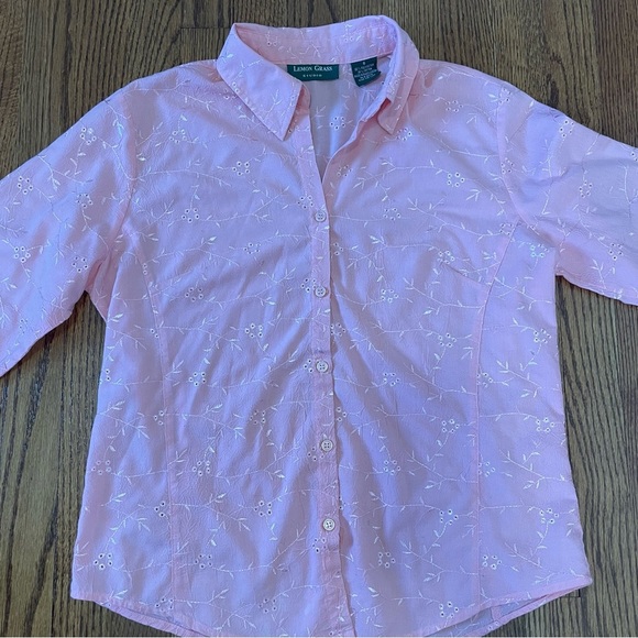 Lemon Grass Studio Women's Button Down Blouse Size Small - Picture 3 of 9